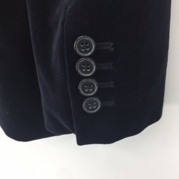 INC International Concepts Sport Coat Men Medium Navy Blue Velvet Smoking Jacket - Picture 9 of 11